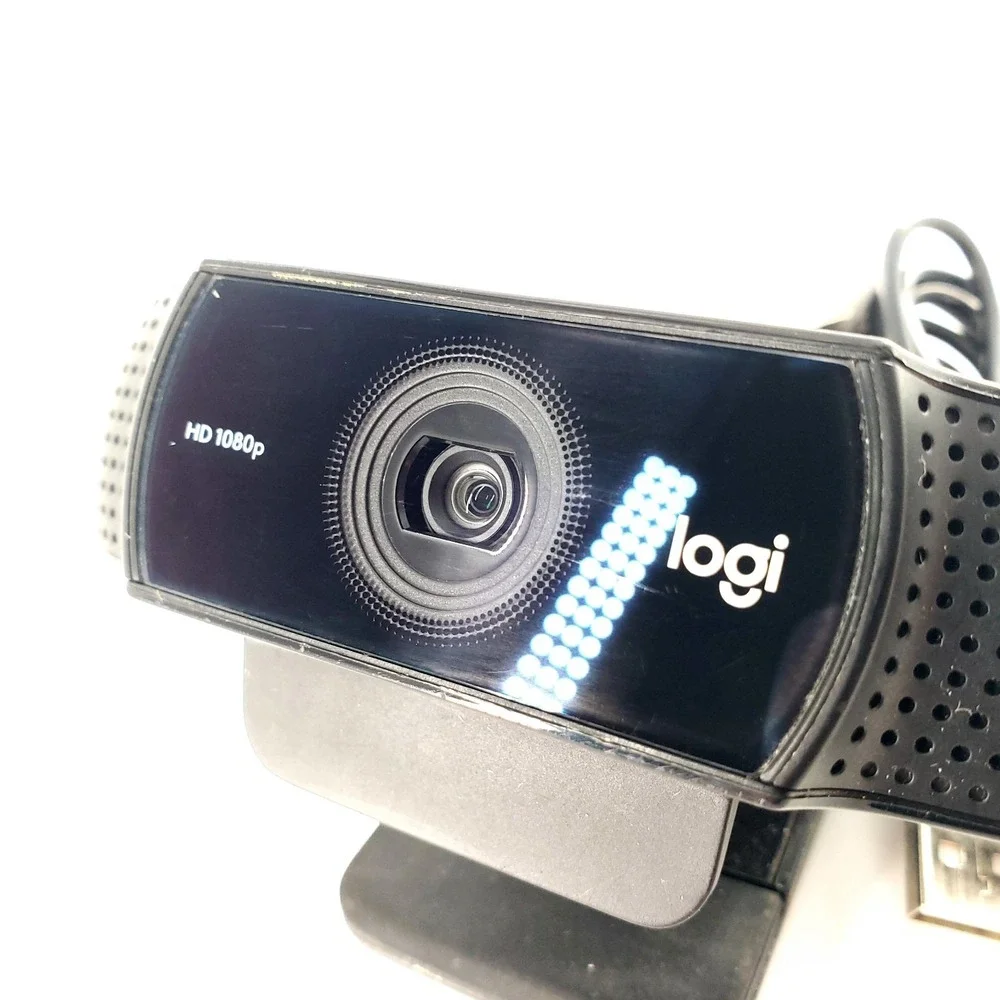 Logitech C920 1080p HD USB Web Camera Black Tested & Works